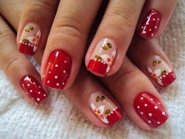 Decoraciones 2018: Uñas decoradas de rojo 2016