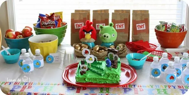 DECORACIONES DE LOS ANGRY BIRDS PARA CUMPLEAÑOS DE NIÑO DE 7 AÑOS ...