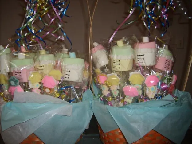 Decoraciones de bombones para baby shower - Imagui