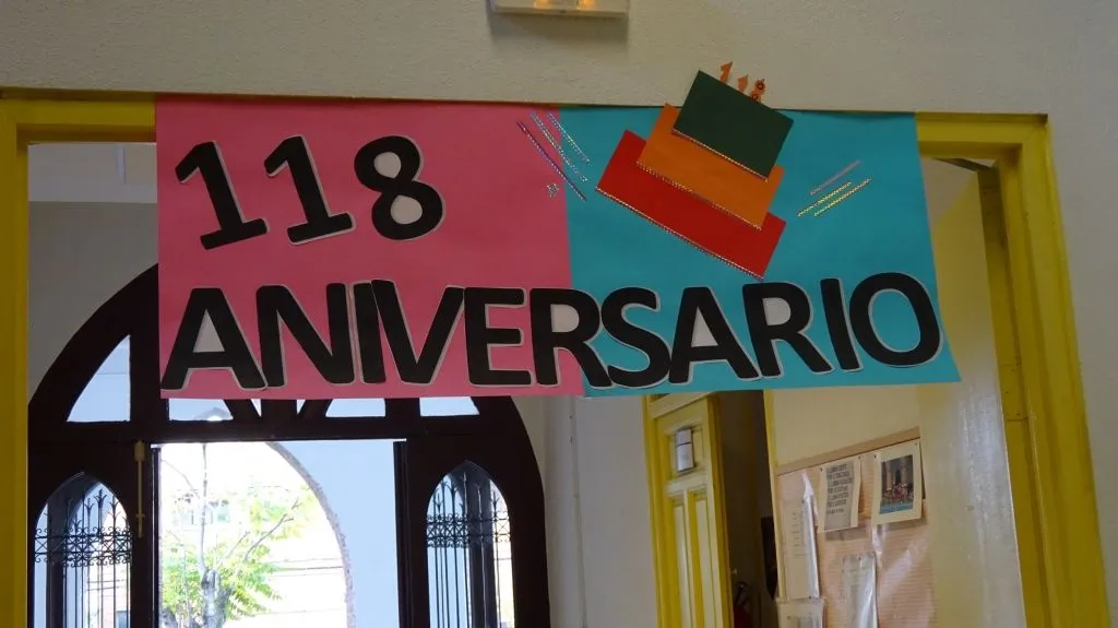 Decoraciones del colegio en el 118 Aniversario Decoraciones del colegio en el 118 Aniversario