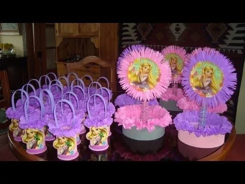 Decoraciónes de cumpleaños de enredados - Imagui