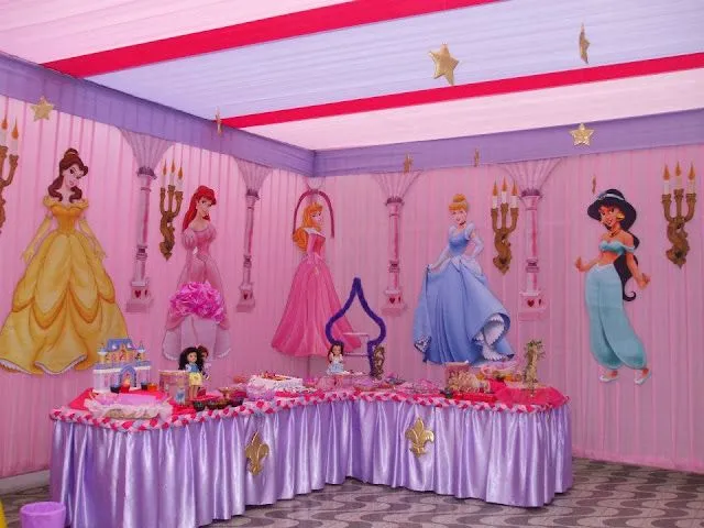 FIESTA INFANTIL DE PRINCESAS : DECORACION EN FIESTAS INFANTILES