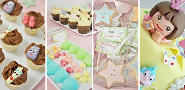 Decoraciónes para fiestas de cumpleaños para niñas con Dora - Imagui