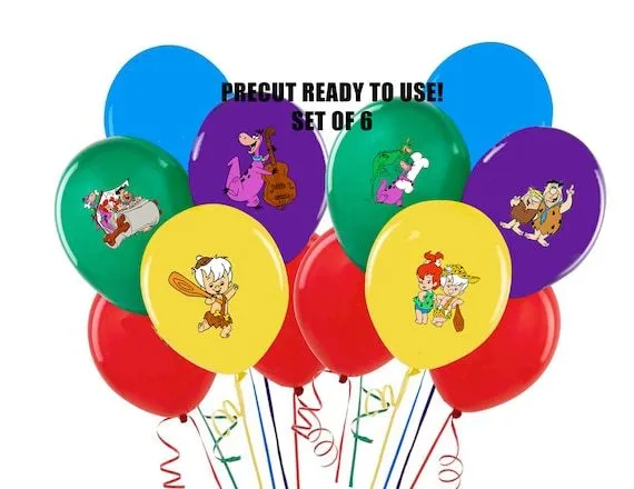 Decoraciones fiestas flinstones globo o mantel por partywow en Etsy
