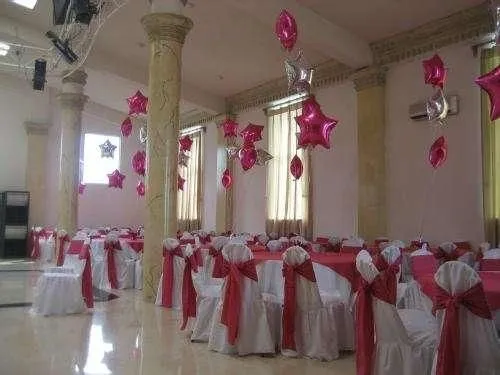 Decoración de fiestas de 15 años con globos y telas - Imagui Decoración de fiestas de 15 años con globos y telas - Imagui