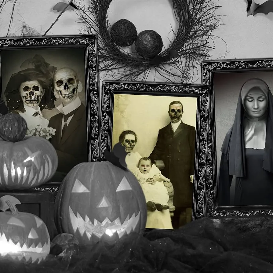 Decoraciones de Halloween, paquete de 6 marcos de fotos de retrato en movimiento en 3D para decoración del hogar : Amazon.com.mx: Hogar y Cocina Decoraciones de Halloween, paquete de 6 marcos de fotos de retrato en movimiento en 3D para decoración del hogar : Amazon.com.mx: Hogar y Cocina