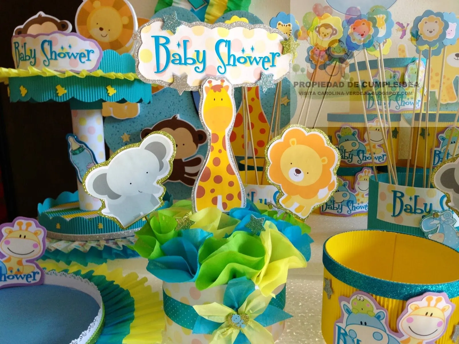 DECORACIONES INFANTILES: baby shower animalitos bb