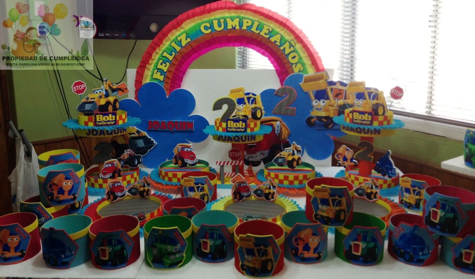 DECORACIONES INFANTILES: bob el constructor y chuk