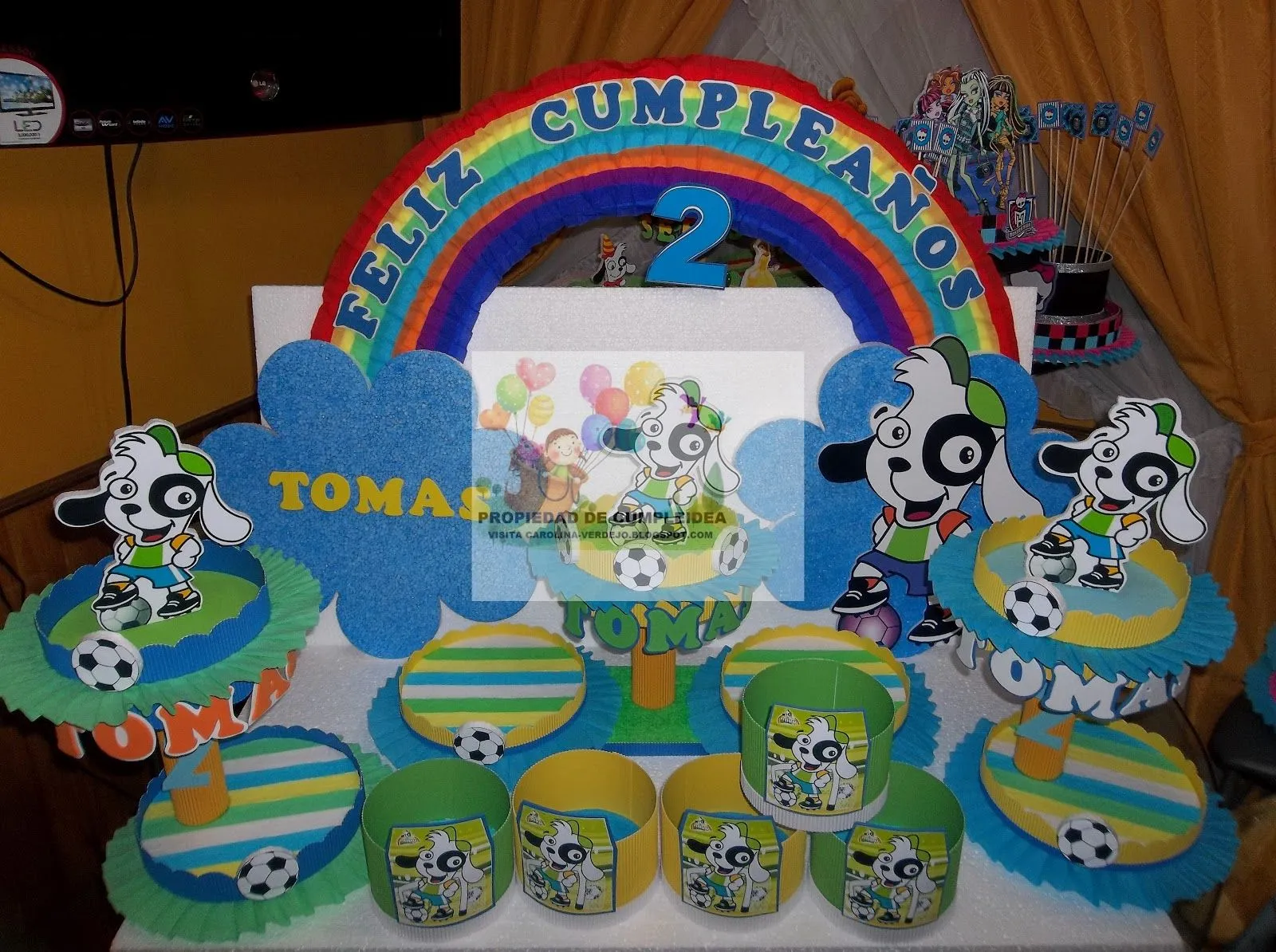 DECORACIONES INFANTILES: doki futbolista