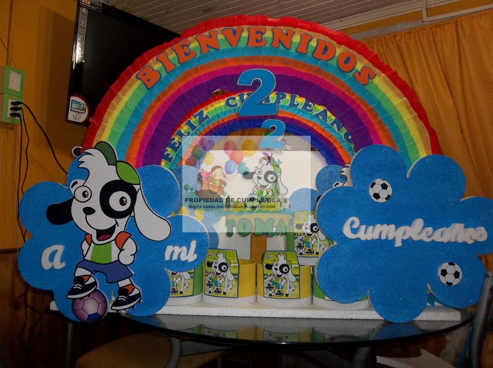 DECORACIONES INFANTILES: doki futbolista