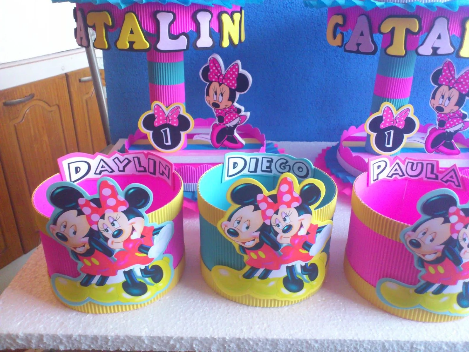 DECORACIONES INFANTILES: DULCERAS Y CONTENEDORES MINNIE MICKEY DECORACIONES INFANTILES: DULCERAS Y CONTENEDORES MINNIE MICKEY