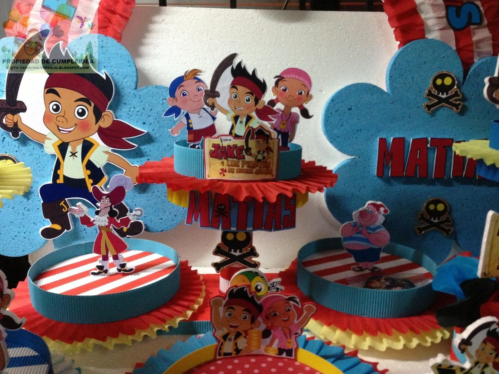 DECORACIONES INFANTILES: jake y los piratas de nunca jamas