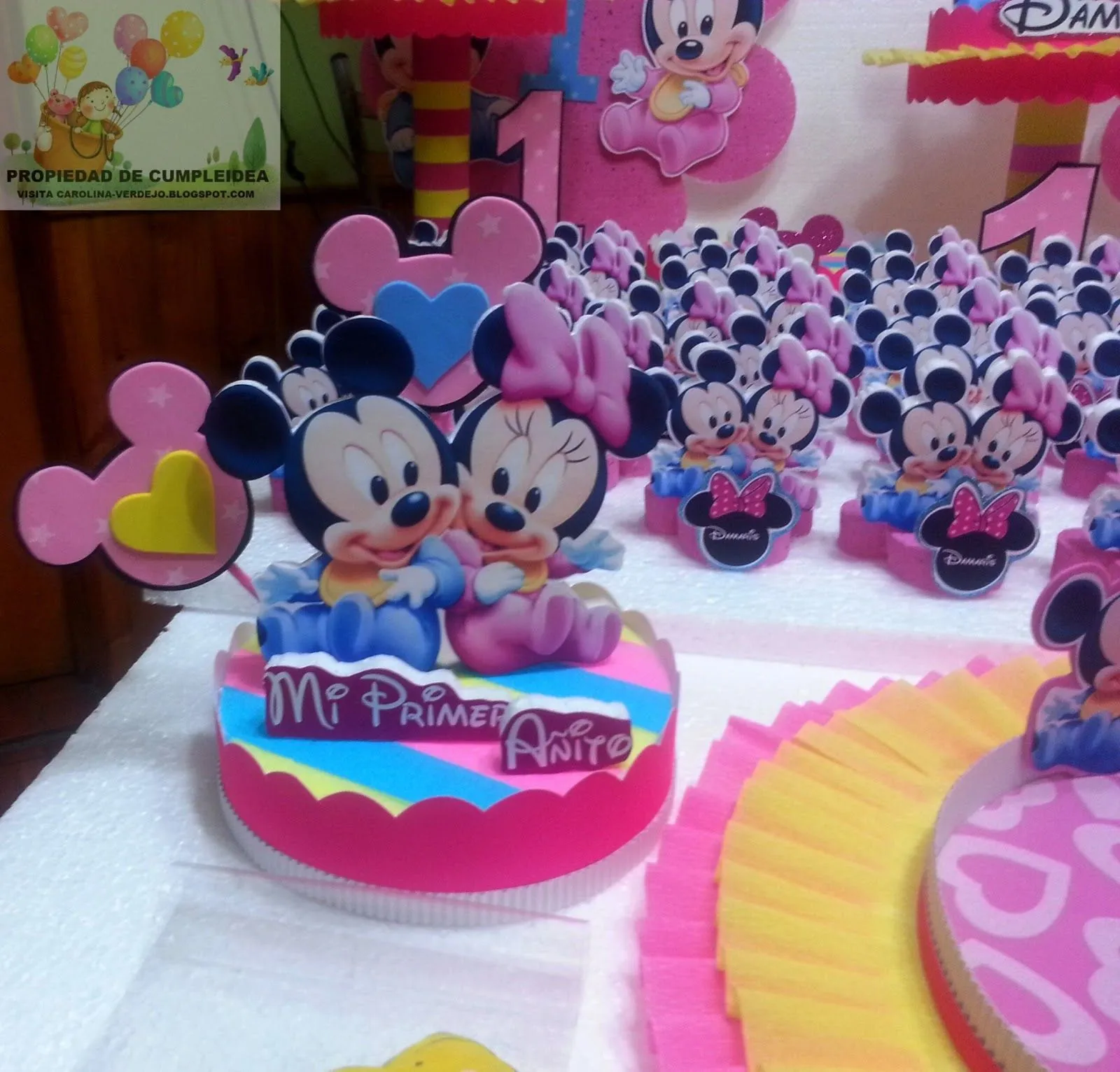 DECORACIONES INFANTILES: minnie y mickey bebe DECORACIONES INFANTILES: minnie y mickey bebe