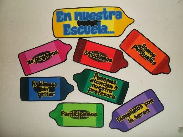 DECORACIONES INFANTILES THE TEACHER: REGLAMENTO ESCOLAR | Moldes ...