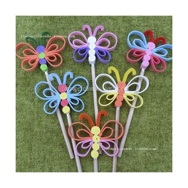 decoraciones para lapices con foami | crafts for kids and art ... decoraciones para lapices con foami | crafts for kids and art ...