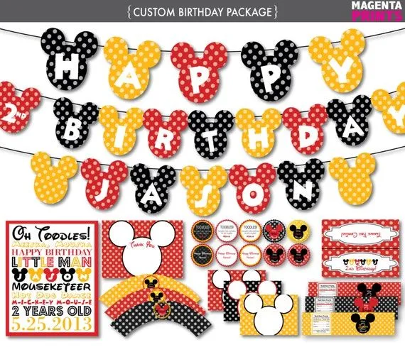 Letras de Mickey Mouse - Imagui
