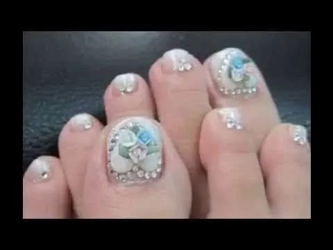 Decoraciones de Uñas de Pies con Esmalte - YouTube Decoraciones de Uñas de Pies con Esmalte - YouTube