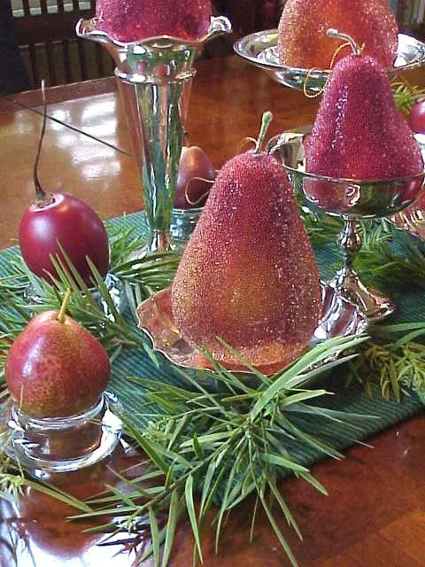 ADORNOS DE PLATA CON FRUTAS DECORADAS PARA LA MESA NAVIDEÑA ... ADORNOS DE PLATA CON FRUTAS DECORADAS PARA LA MESA NAVIDEÑA ...