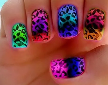 Decorado de uñas Animal Print con imágenes. | Imagenes ... Decorado de uñas Animal Print con imágenes. | Imagenes ...
