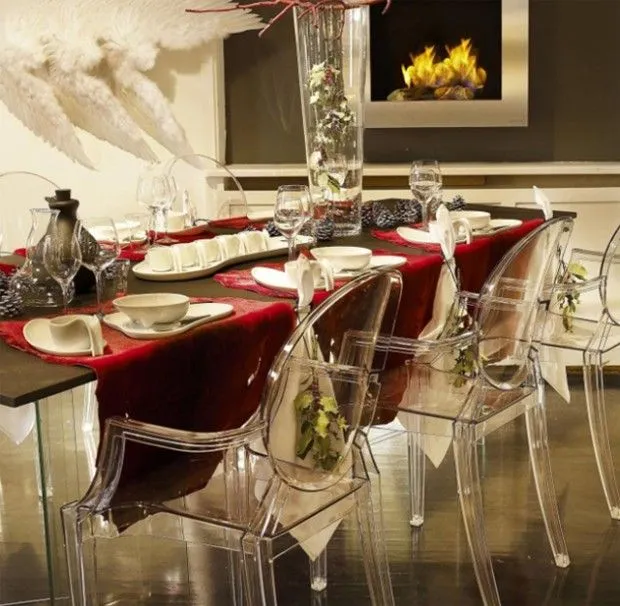 Decorando el comedor para la navidad,,