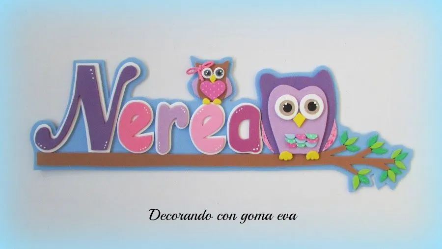 Decorando con goma eva