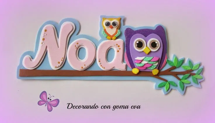 Decorando con goma eva: Cartel para la puerta buhos | Gomma crepla ... Decorando con goma eva: Cartel para la puerta buhos | Gomma crepla ...