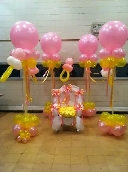 Cómo Decorar un Baby Shower con Globos : Decorar Decoración