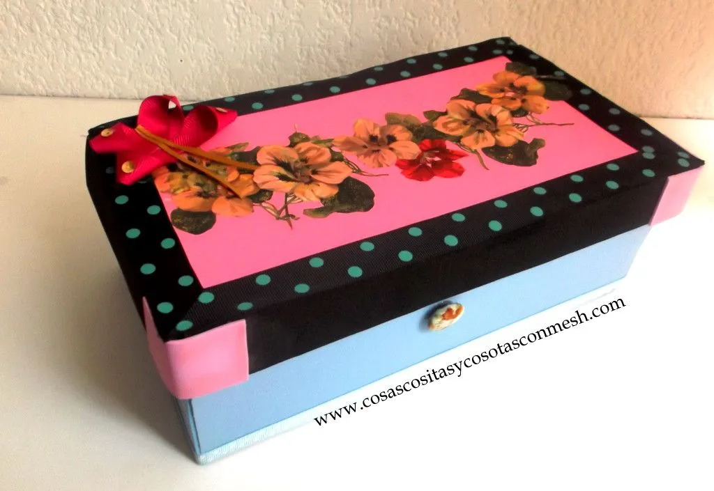 Como decorar una caja de zapatos : cositasconmesh Como decorar una caja de zapatos : cositasconmesh