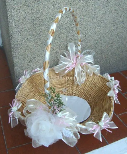 Canasta para recuerdos de boda - Imagui