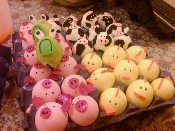 Como decorar cascarones de huevo de animales y otras cosas para ... Como decorar cascarones de huevo de animales y otras cosas para ...
