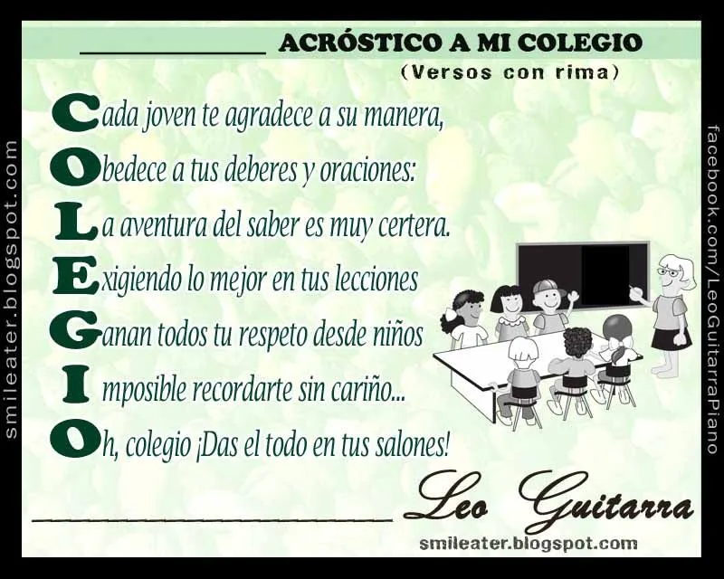como decorar colegio en aniversario de bodas - Buscar con Google | Poemas acrósticos, Acrosticos, Poesia al colegio como decorar colegio en aniversario de bodas - Buscar con Google | Poemas acrósticos, Acrosticos, Poesia al colegio