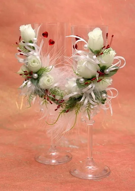 Copas de boda decoradas - Imagui