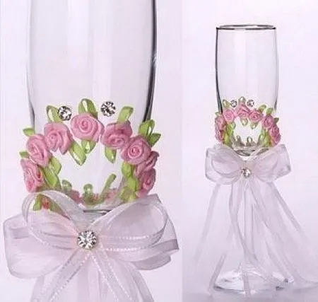 Como decorar copas para boda ~ lodijoella