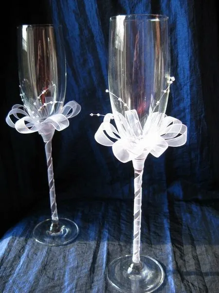 Como decorar copas para boda ~ lodijoella