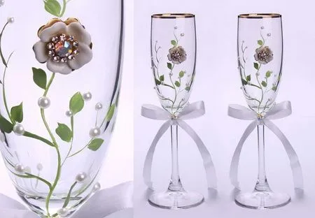 Como decorar copas para boda ~ lodijoella