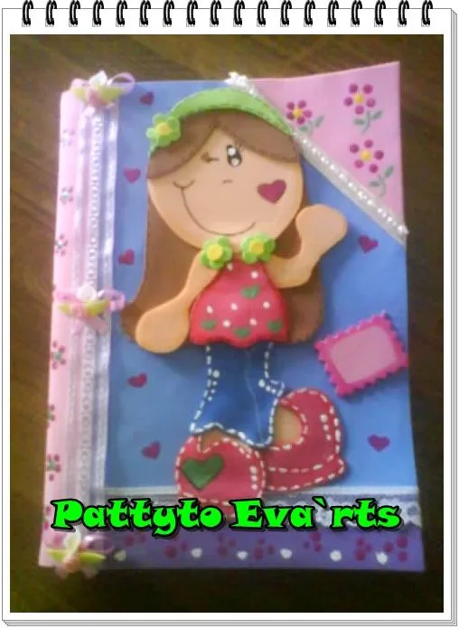 Libretas decoradas en foami - Imagui