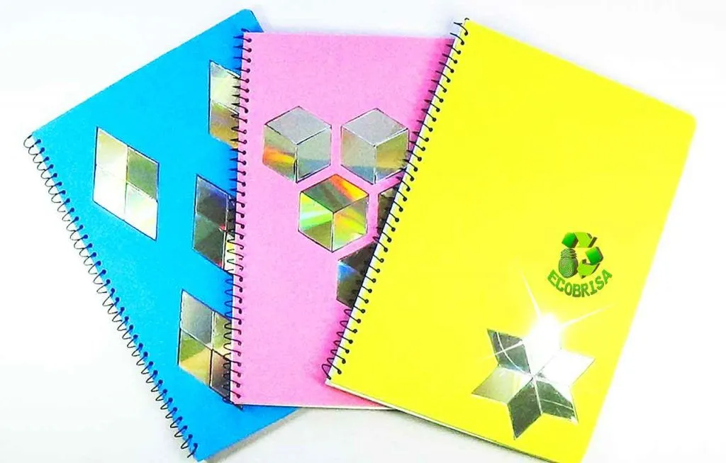 Decorar cuadernos con material reciclado | Ecobrisa Manualidades Decorar cuadernos con material reciclado | Ecobrisa Manualidades