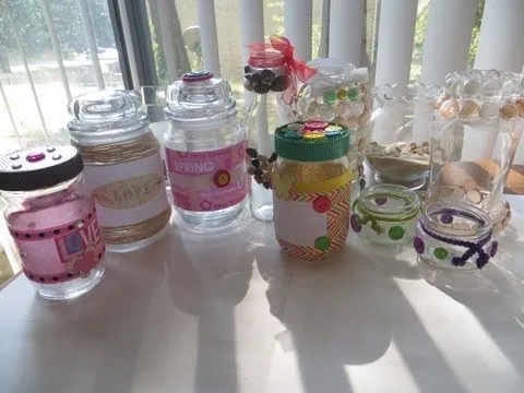 Como decorar un frasco de compota para baby shower - Imagui