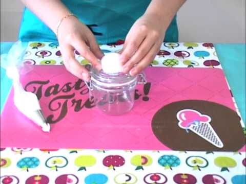 Como decorar un frasco con porcelana fría y nata artificial - YouTube Como decorar un frasco con porcelana fría y nata artificial - YouTube