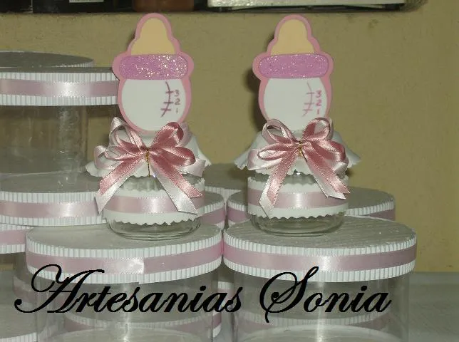 Imagenes de frascos decorados para baby shower - Imagui