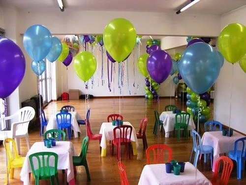 Decorar con globos sin helio - Imagui