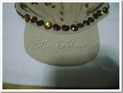 Como decorar una gorra para niña - Manualidades MamaFlor Como decorar una gorra para niña - Manualidades MamaFlor
