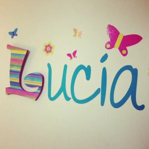 Decorar la habitación del bebé con su nombre y mariposas | Muy ... Decorar la habitación del bebé con su nombre y mariposas | Muy ...