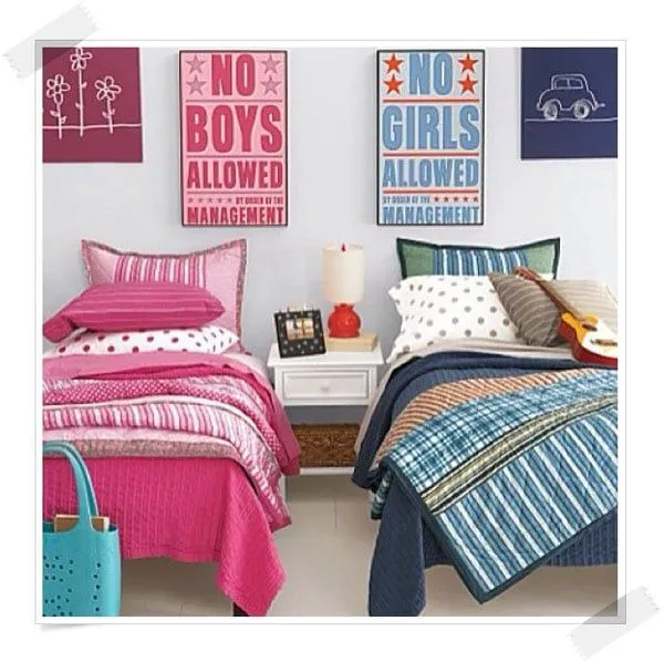 Cómo decorar habitaciones compartidas por un niño y una niña Cómo decorar habitaciones compartidas por un niño y una niña