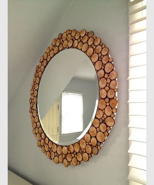 Decorar el hogar con troncos en rodajas