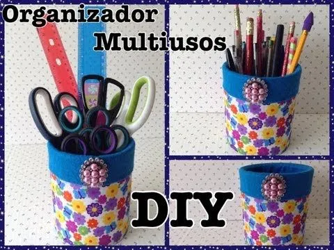 COMO DECORAR UNA LATA O BOTE RECICLADO CONVIRTIENDOLO EN UN ...