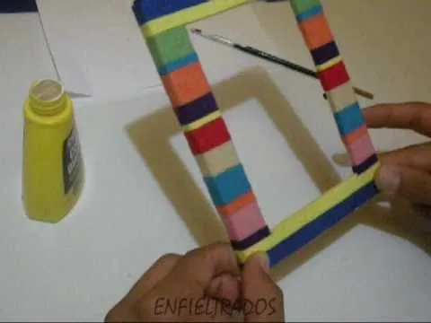 Cómo decorar un marco de fotos (How to decorate a photo frame ... Cómo decorar un marco de fotos (How to decorate a photo frame ...
