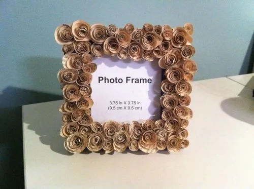 como decorar un marco con papel reciclado | Fotos de Manualidades como decorar un marco con papel reciclado | Fotos de Manualidades