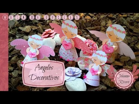 Como Decorar Mesa de dulces Scrapbook, Angeles decorativos Paso a ...