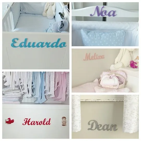 Decorar con nombres de metacrilato | Decoideas.Net Decorar con nombres de metacrilato | Decoideas.Net